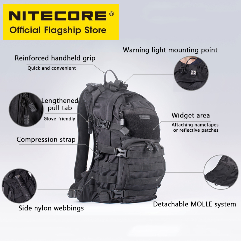 NITECORE BP20 20L Travel Backp - Rucksack Military Style ulasan dan harga