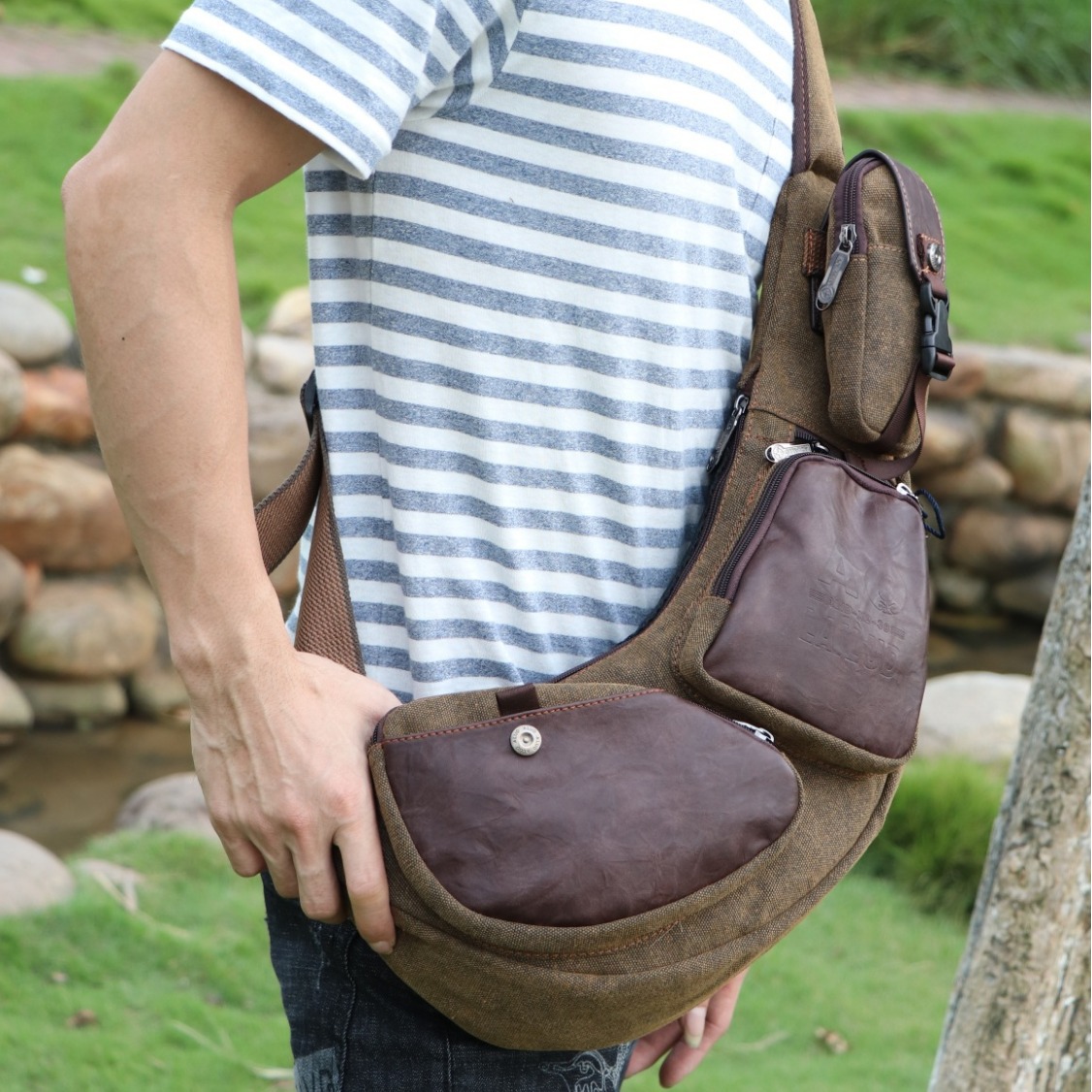 Men Cross Body Backpack Sling  - Sling Backpack Shoulder ulasan dan harga