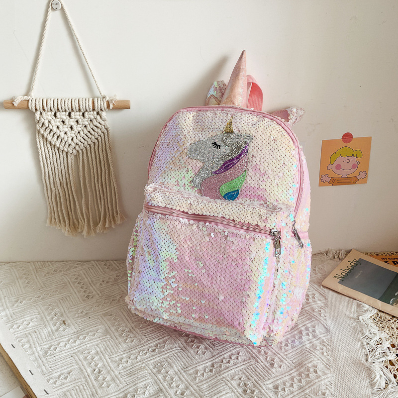 Sequin Unicorn Backpack Pink S - Fashion Backpack Women ulasan dan harga
