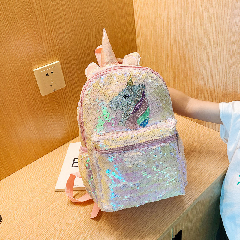 Sequin Unicorn Backpack Pink S - Fashion Backpack Women ulasan dan harga