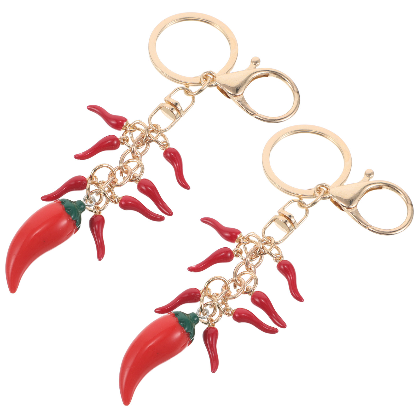 2Pcs Kawaii Chili Pepper Keych - Mini Backpack Purse ulasan dan harga