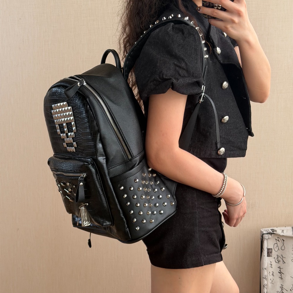 Original Black Crocodile Patte - Fashion Backpack Women ulasan dan harga