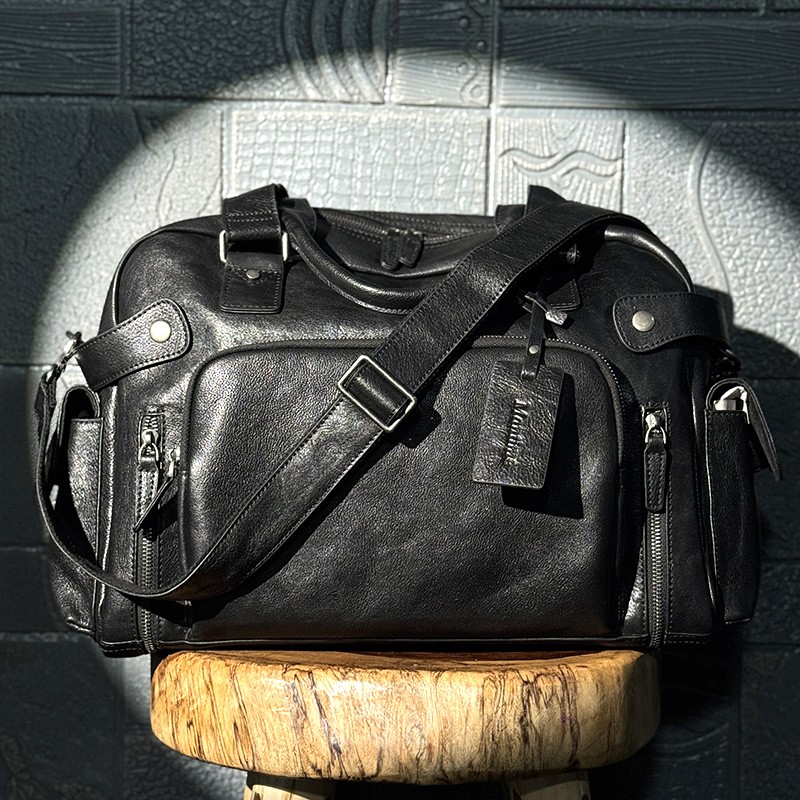 Vintage vegetable tanned leath - Leather Backpack Vintage ulasan dan harga