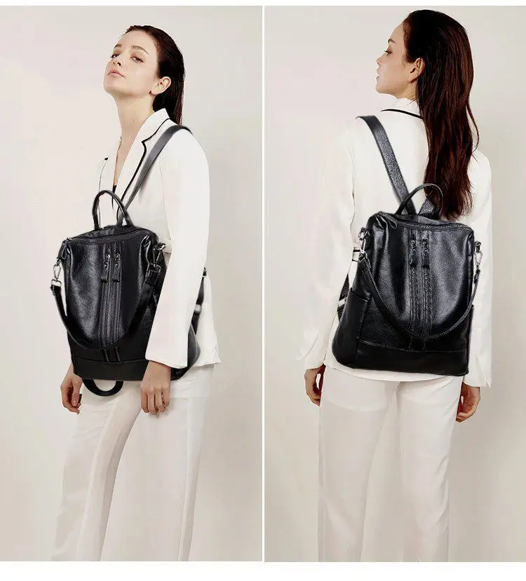 Women Soft Leather Backpack Sc - Mini Backpack Purse ulasan dan harga