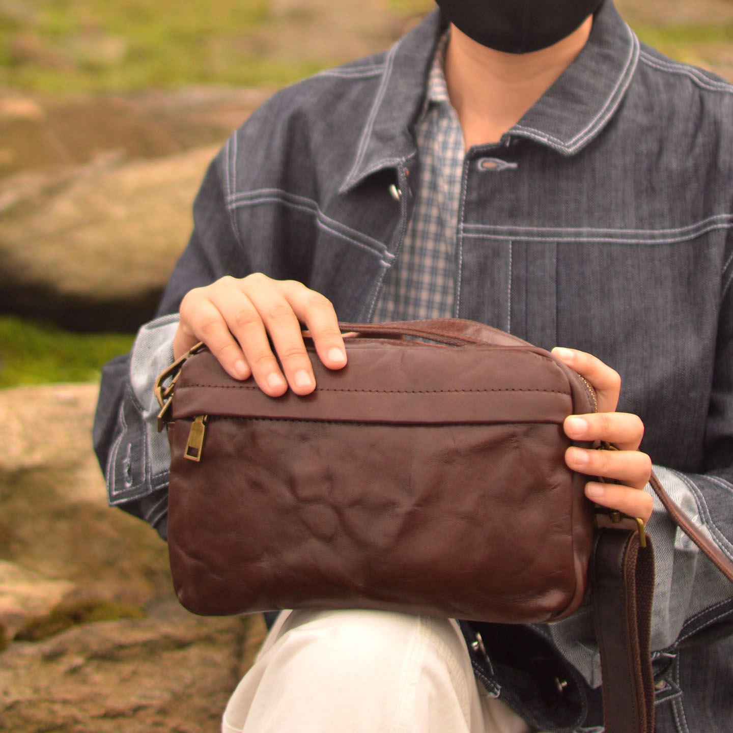 AETOO Newly designed vintage c - Leather Backpack Vintage ulasan dan harga
