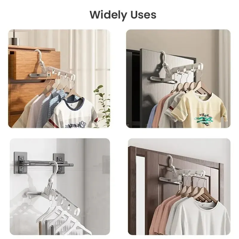5-Hole Portable Clothes Hanger - Foldable Backpack Small ulasan dan harga