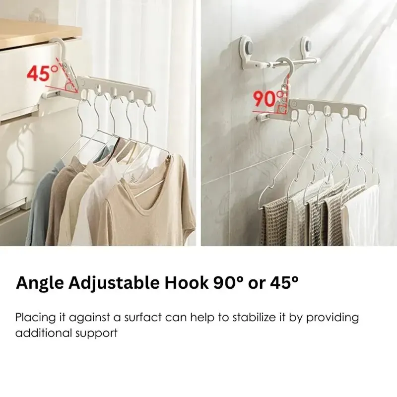 5-Hole Portable Clothes Hanger - Foldable Backpack Small ulasan dan harga