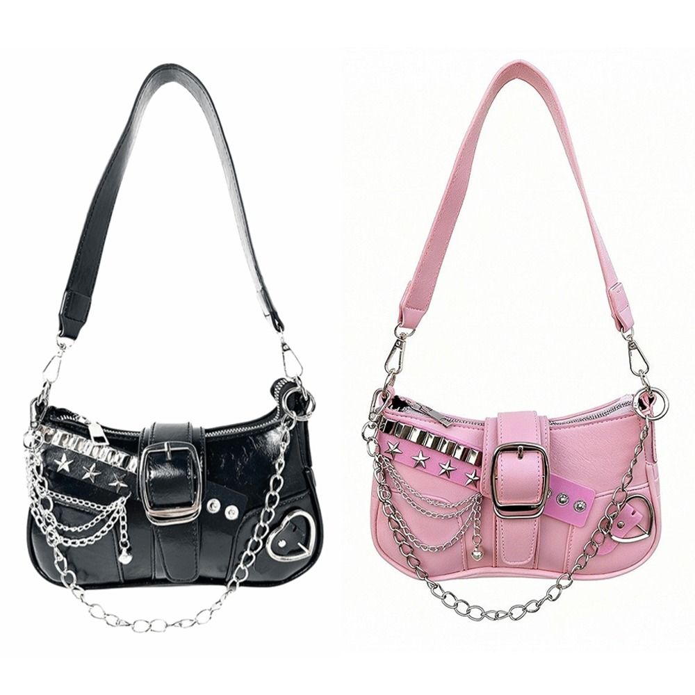 Vintage Y2K Shoulder Bag PU Le - Leather Backpack Vintage ulasan dan harga