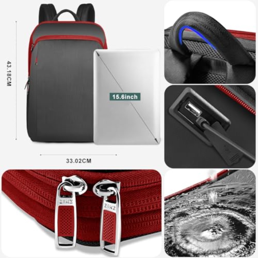 Slim and Expandable 15 15.6 16 - Laptop Backpack 15.6 ulasan dan harga