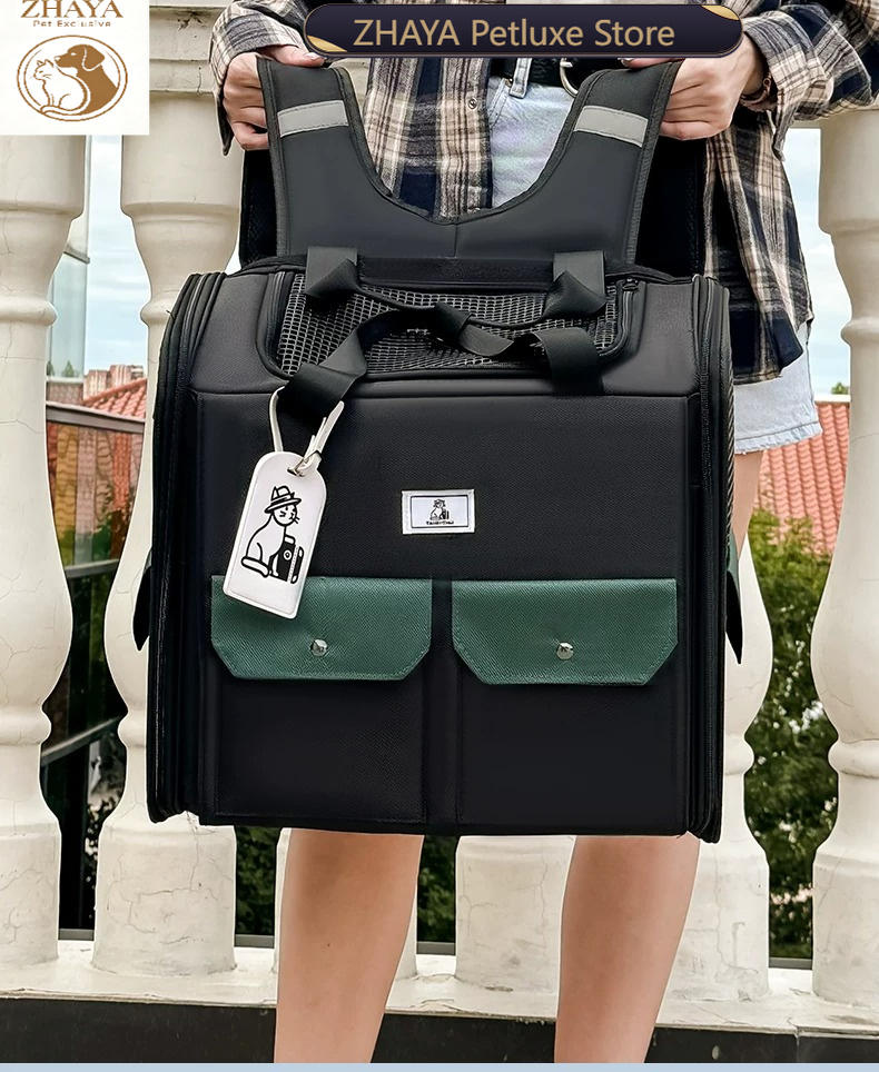 ZHAYA Large Cat Carrier Backpa - Foldable Backpack Small ulasan dan harga