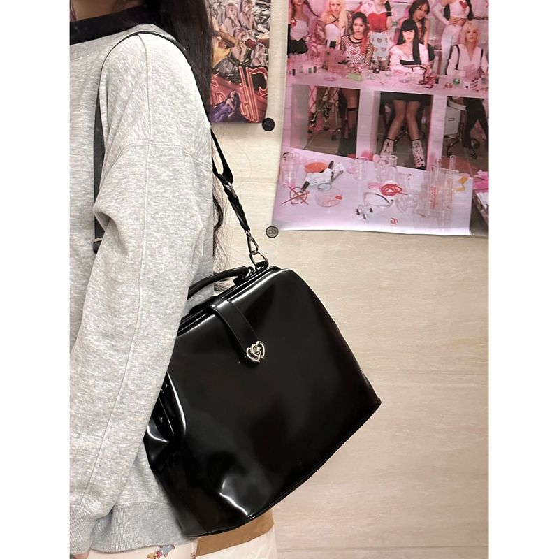 Vintage Black Y2k Mochila Wome - Leather Backpack Vintage ulasan dan harga