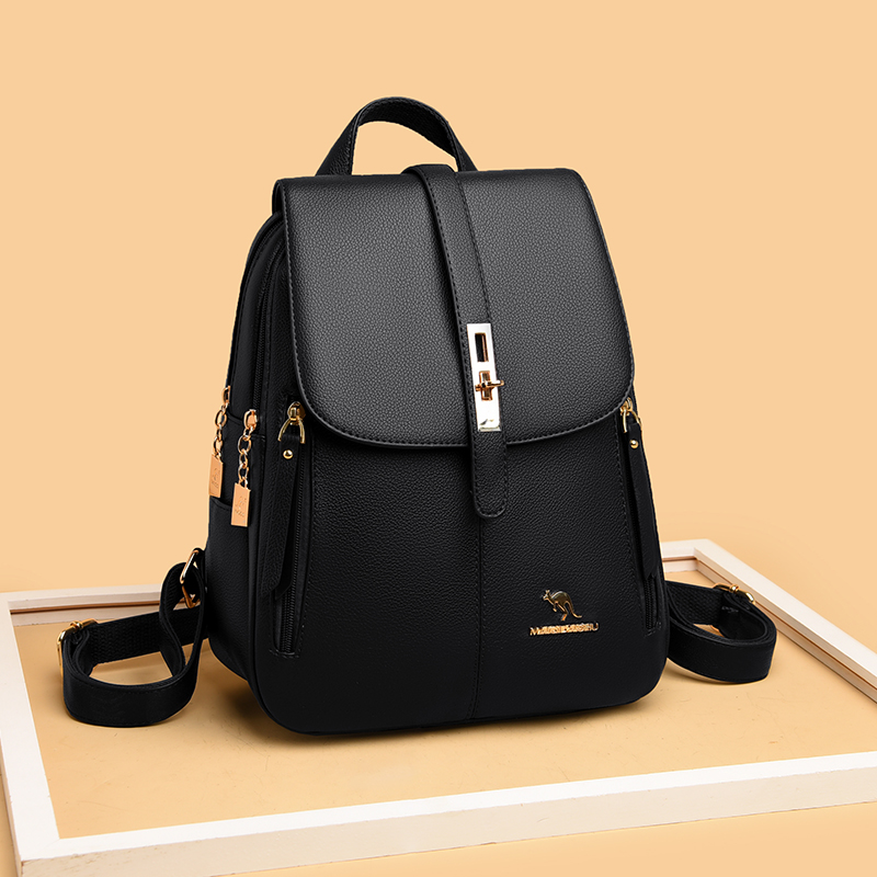 Luxury Women Leather Backpacks - Leather Backpack Vintage ulasan dan harga