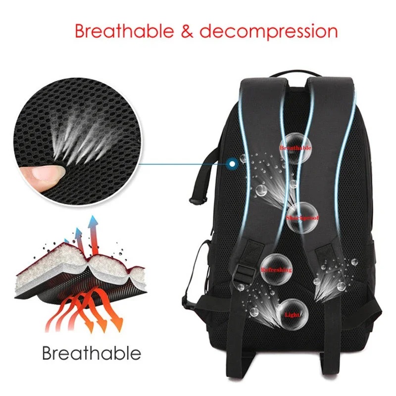 Waterproof Video Camera Backpa - Laptop Backpack 15.6 ulasan dan harga