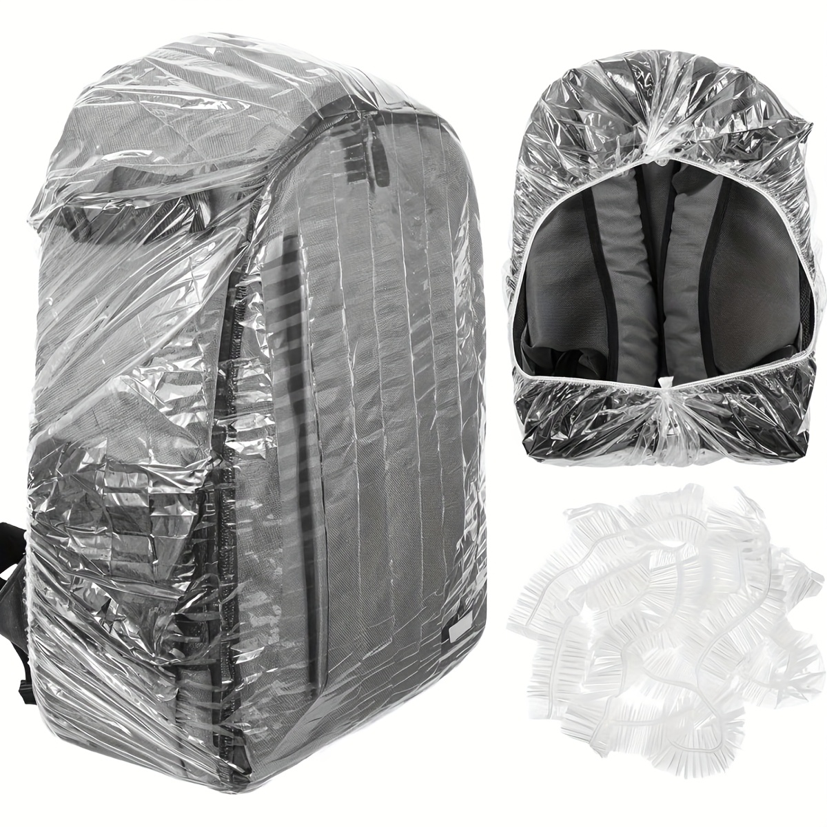 10Pcs Elastic Disposable Backp - Rain Cover Backpack ulasan dan harga