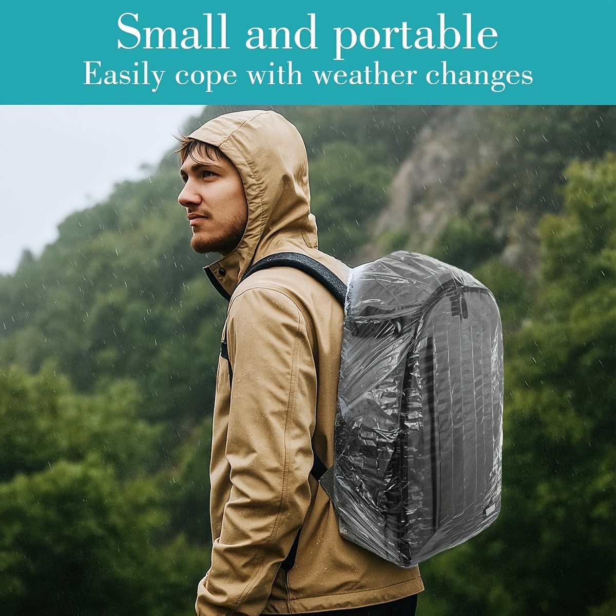 10Pcs Elastic Disposable Backp - Rain Cover Backpack ulasan dan harga