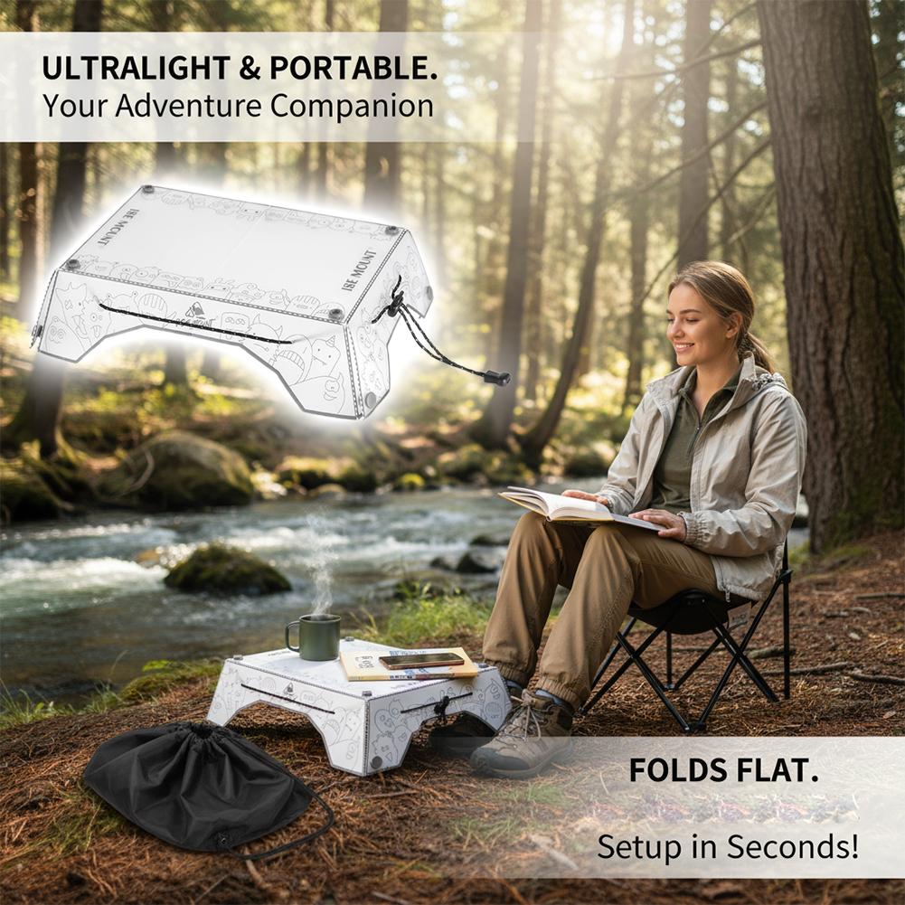 Folding Camping Table Ultralig - Foldable Backpack Small ulasan dan harga