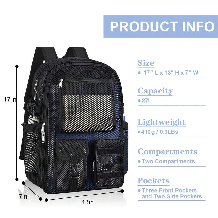Mesh Backpack 36L Large Heavy  - Canvas Backpack Casual ulasan dan harga